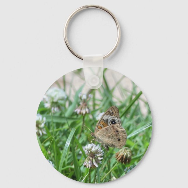 Common Buckeye Butterfly Key Ring (Front)