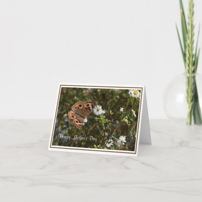 Common Buckeye Butterfly Mother's Day Card (Front)