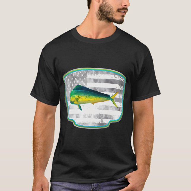 Common carp American flag 1 T-Shirt (Front)