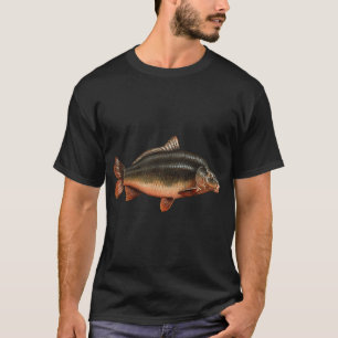 Common Carp Fish (Green) - Pencil Drawing Illustra T-Shirt