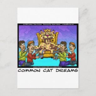 Common Cat Dreams Funny Gifts Tees & Collectibles Postcard