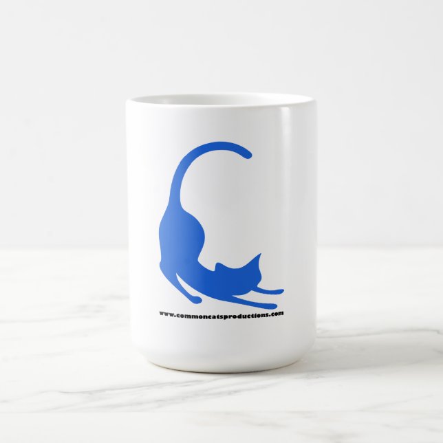 Common Cats Logo Blue Coffee Mug (Center)