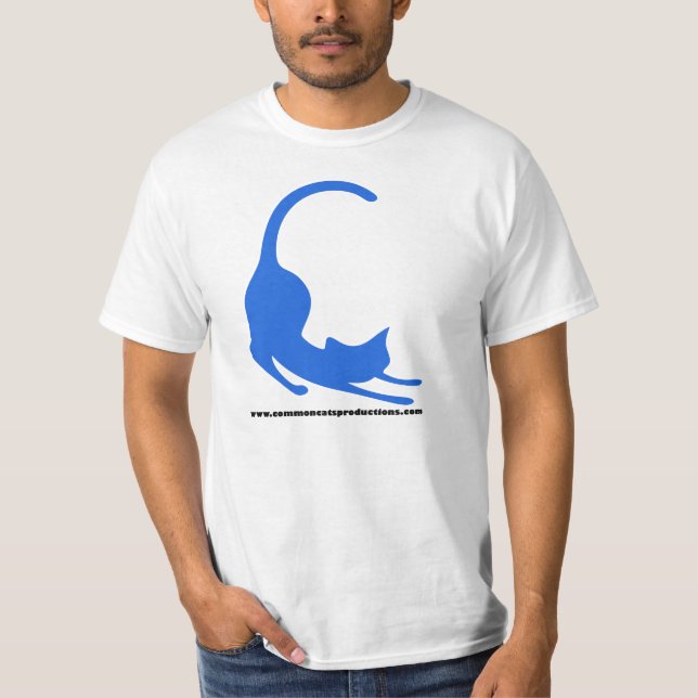 Common Cats Logo Blue T-Shirt (Front)
