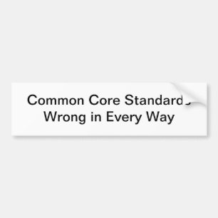 Common Core Bumper Sticker