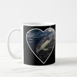 Common Dolphin Swimming Crystal Azure Ocean Wild Coffee Mug
