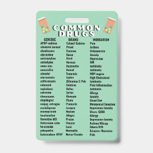 Common Drugs 2.0 ID Badge
