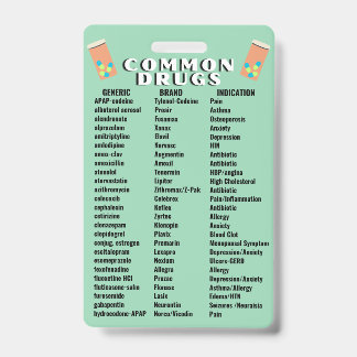 Common Drugs 2.0 ID Badge