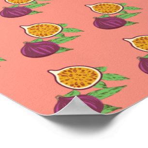 Common Fig Green Leaves Exotic Fruit Mediterranean Poster