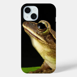 Common Frog on a Leaf iPhone 15 Case