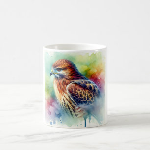 Common hawk 040924AREF122 - Watercolor Coffee Mug