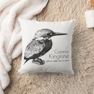 Common kingfisher cushion