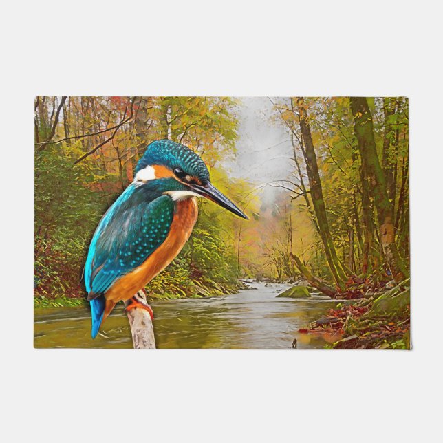 Common Kingfisher Doormat (Front)