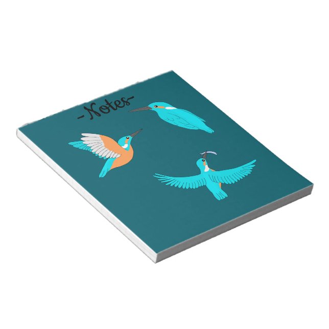 Common Kingfishers Notepad (Angled)