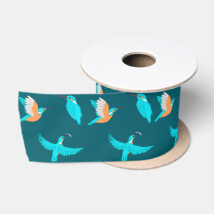 Common Kingfishers Satin Ribbon