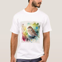 Common Linnet 210724AREF102 - Watercolor