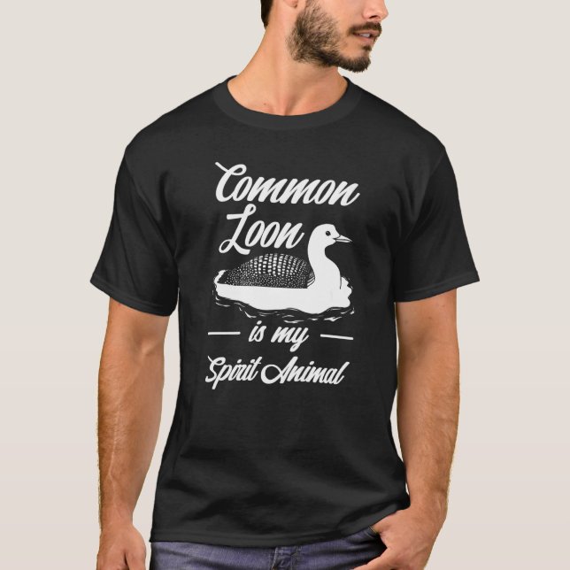 Common Loon Bird Ducks  Cute  1 T-Shirt (Front)