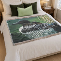 Common Loon Family Lake Wildlife Nature Green
