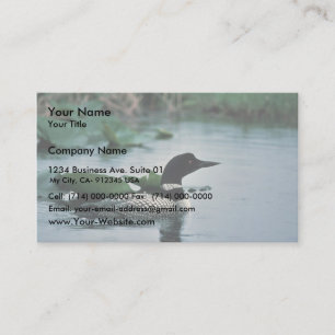 Common Loon on Water Business Card