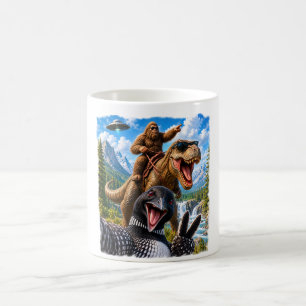 common loon Selfie Bigfoot T-Rex UFO Funny Gift Coffee Mug