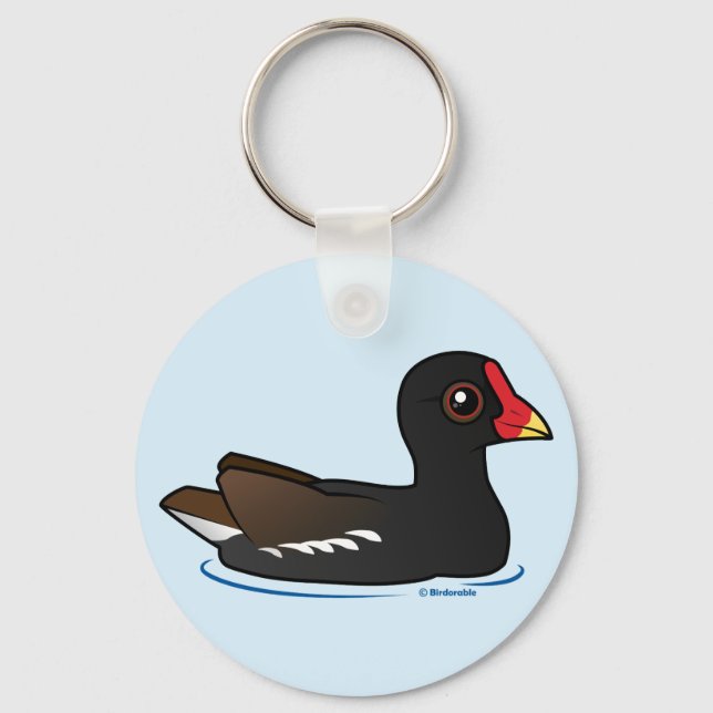 Common Moorhen Key Ring (Front)