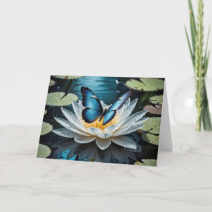 Common Morpho Butterfly for Birthday Card