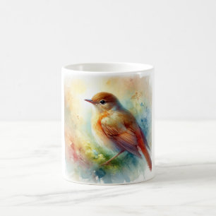 Common nightingale 220924AREF109 - Watercolor Coffee Mug