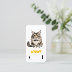 Common Punk Cat-Collector Card-Maine Coon Rebel Business Card
