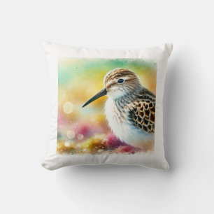 Common Sandpiper 020824AREF120 - Watercolor Cushion