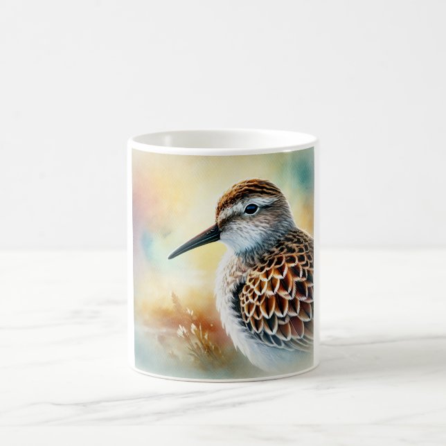 Common Sandpiper 241024AREF149 - Watercolor Coffee Mug (Center)