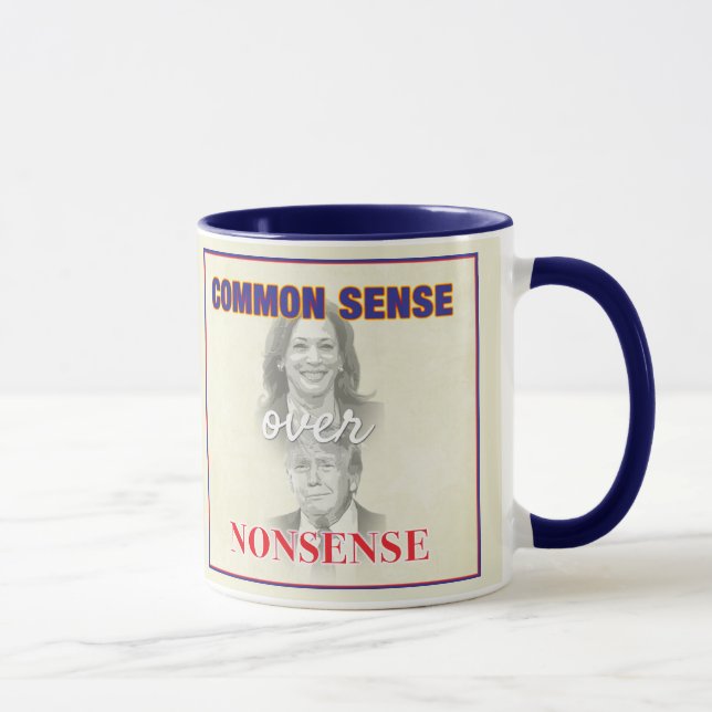 Common Sense Over Nonsense Vote 2024 Mug (Right)