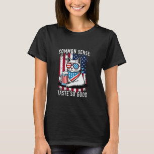 Common Sense Taste So Good Cat Beer 4th of July T-Shirt