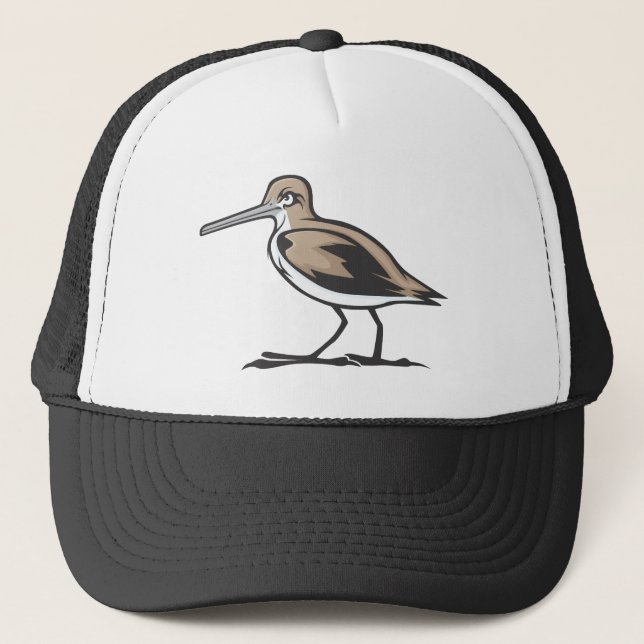 Common Snipe Bird Trucker Hat (Front)