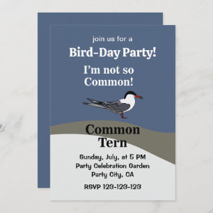 Common Tern Seabird Funny Birthday Party Invitation