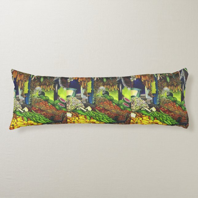 Common Threads of Human Interactions Body Cushion (Front)