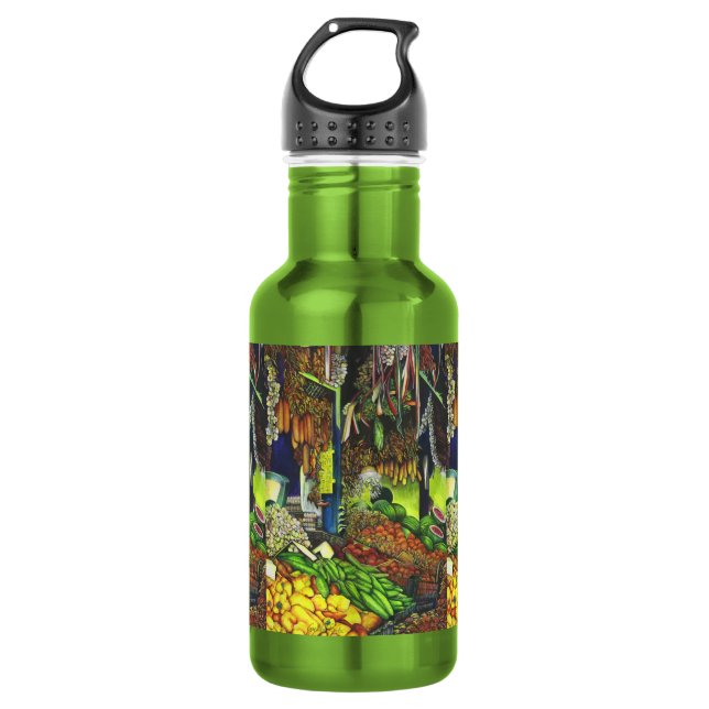 Common Threads of Human Interactions, Budapest 532 Ml Water Bottle (Front)