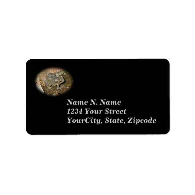 Common Toad Coordinating Address Label (Front)