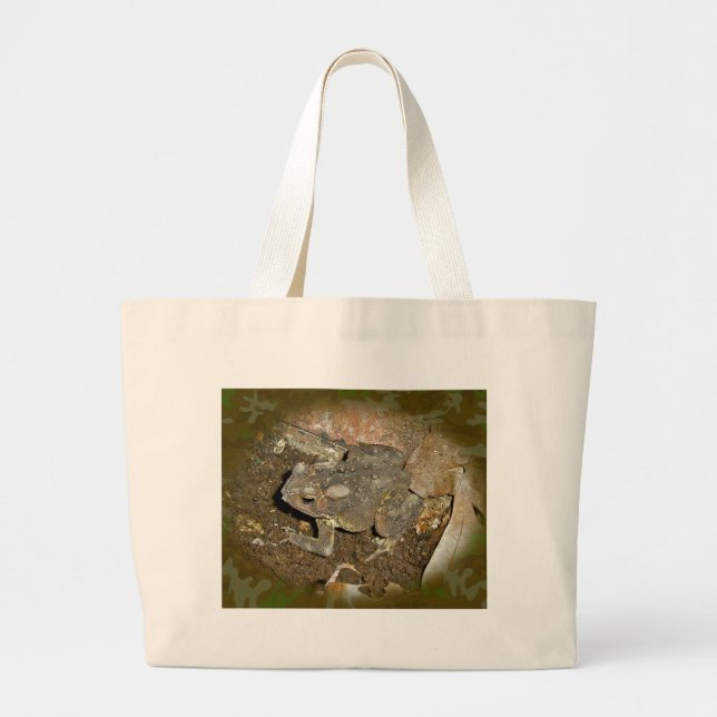 Common Toad Coordinating Items Large Tote Bag (Front)