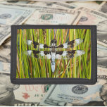 Common Whitetail Skimmer Dragonfly Trifold Wallet<br><div class="desc">For nature lovers! Secure money and credit cards with this wallet that features the photo image of a Common Whitetail dragonfly,  also known as a Long-tailed Skimmer. Select your wallet colour.</div>