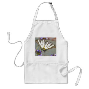Common Yellow Swallowtail On Lilac Flowers Black O Standard Apron