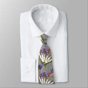 Common Yellow Swallowtail On Lilac Flowers Black O Tie