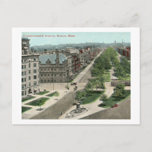 Commonwealth Ave., Boston Vintage Postcard