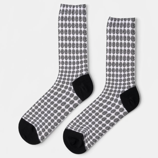 Commonwealth Club Pattern Socks (Left)