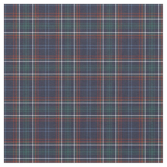 Commonwealth of Massachusetts Tartan Fabric (Close Up)