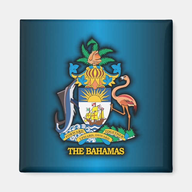 Commonwealth of the Bahamas COA Magnet (Front)