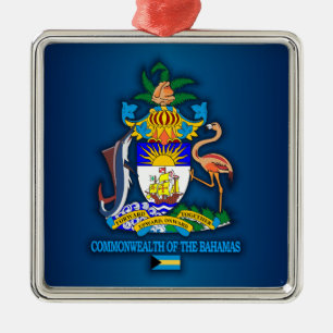 Commonwealth of the Bahamas COA Metal Tree Decoration