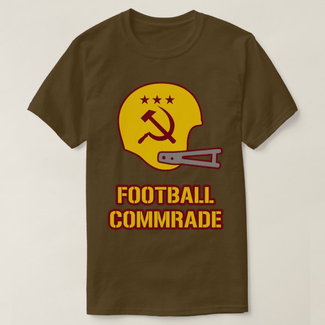 Commrade Helmet Burdy T-Shirt (Design Front)