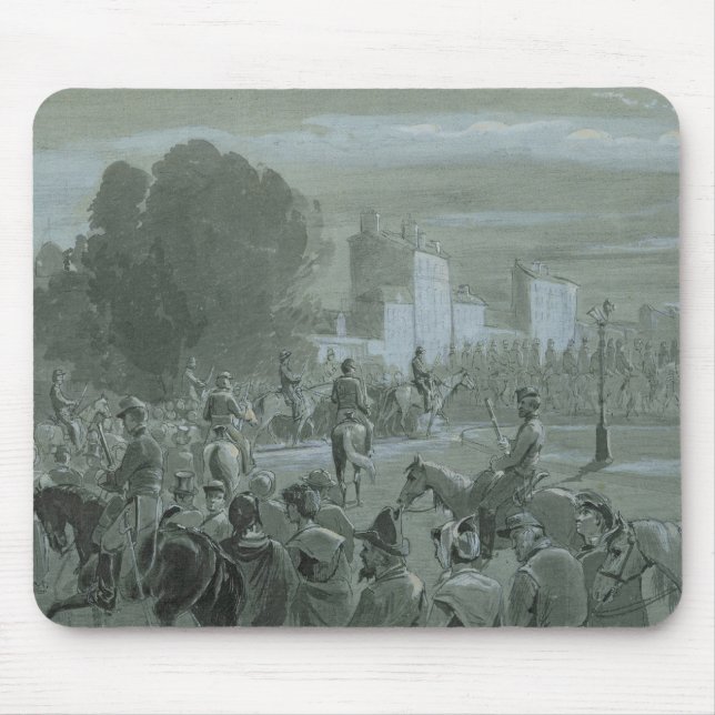 Communard Prisoners Escorted to Versailles, 1871 Mouse Mat (Front)