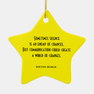 communication ceramic tree decoration