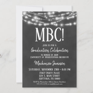 Communication Degree Graduation Party Invitation