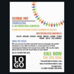 Communication Design, Translator & Interpreter Flyer<br><div class="desc">Communication Design,  Translator & Interpreter Advertising Flyers By The Business Card Store.</div>